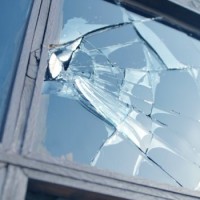 broken window pane