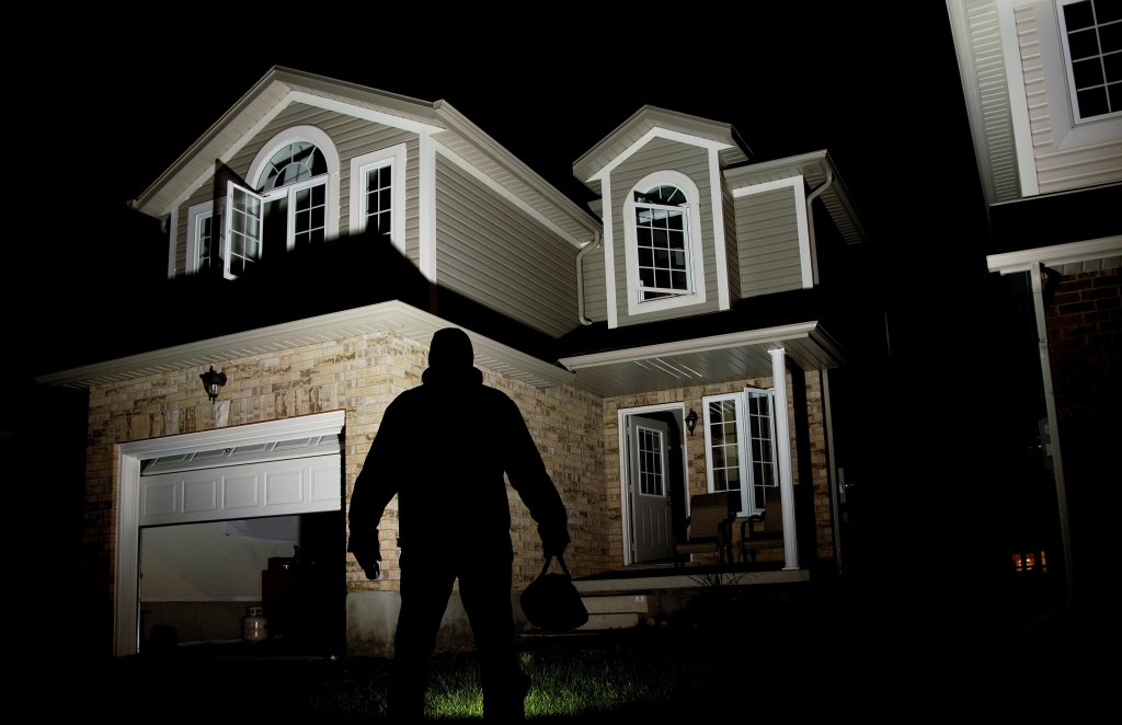 burglar near the house in the night