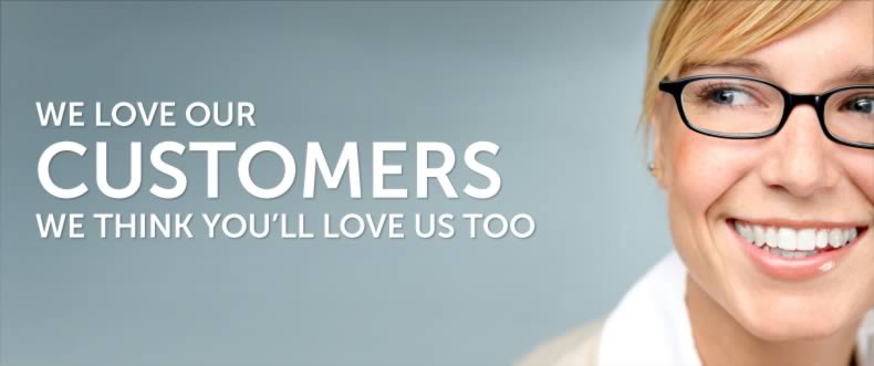 we lova our customers banner