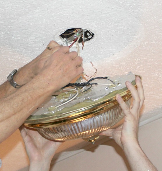 removing old light fixture
