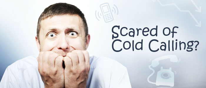 man scared of cold calling