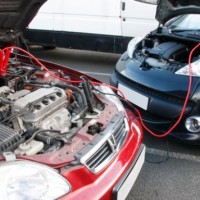 jump starting battery two cars