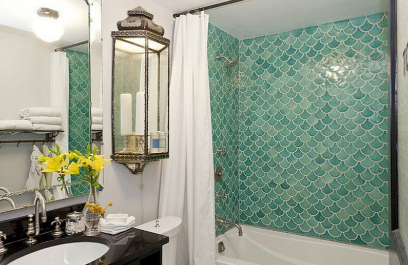 accent tile in bathroom decorating