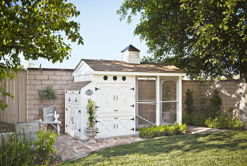 amazing white chicken coop