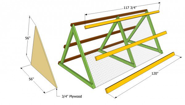 building a frame for a chicken coop