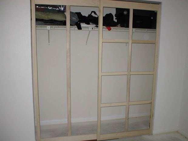 frames for diy sliding closet doors
