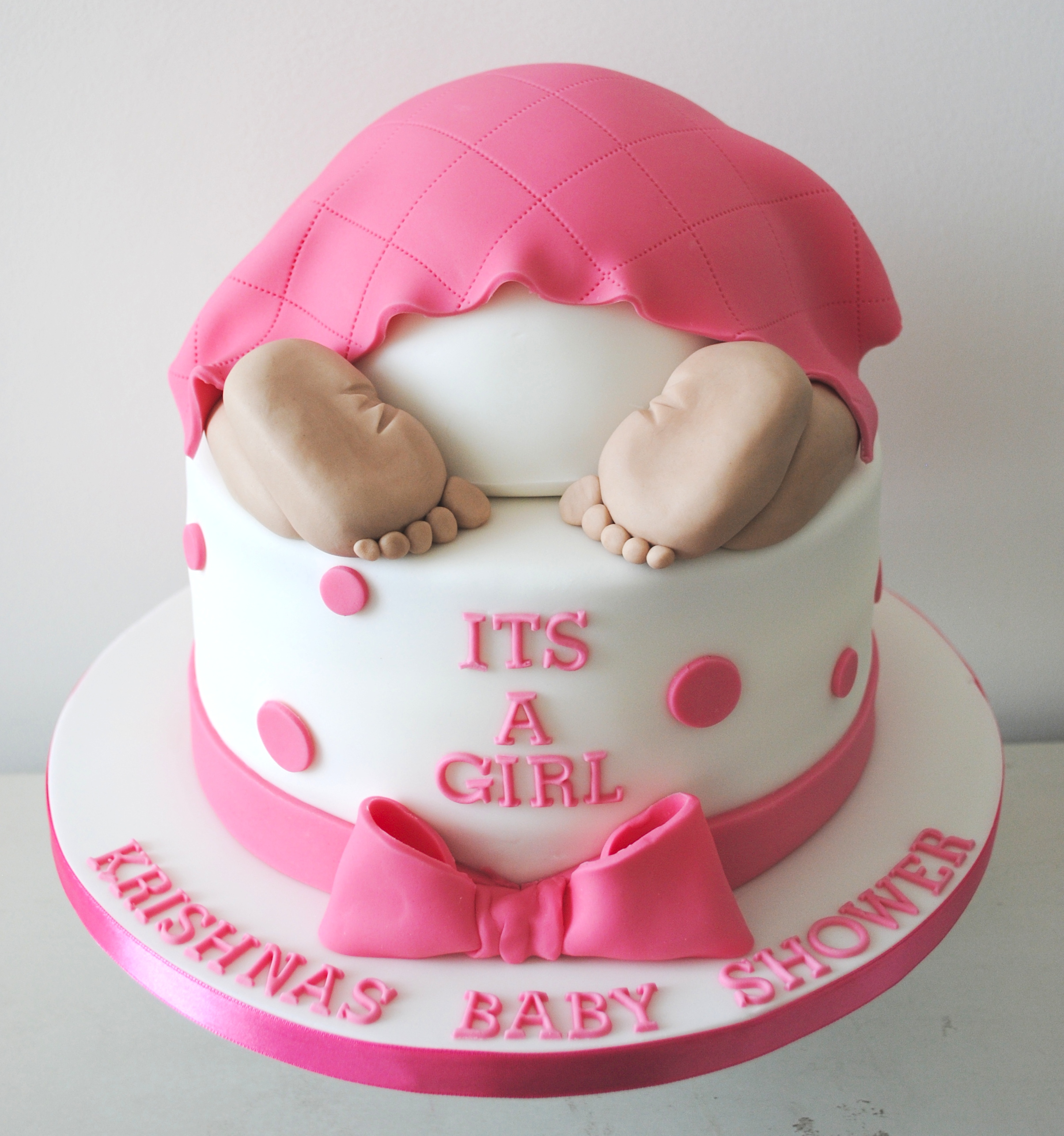 baby shower baby girl bum cake