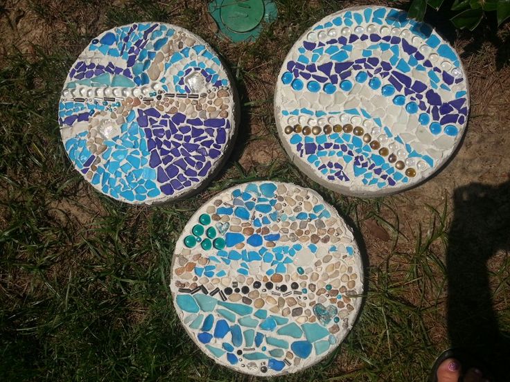 mosaic stepping stones garden decor
