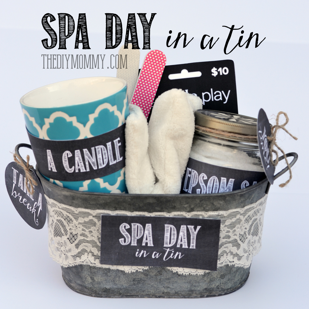 spa day in a tin mothers day gift