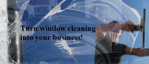 window cleaning business banner person cleaning window with a squeegee