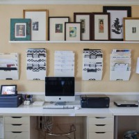 organized office desk and area