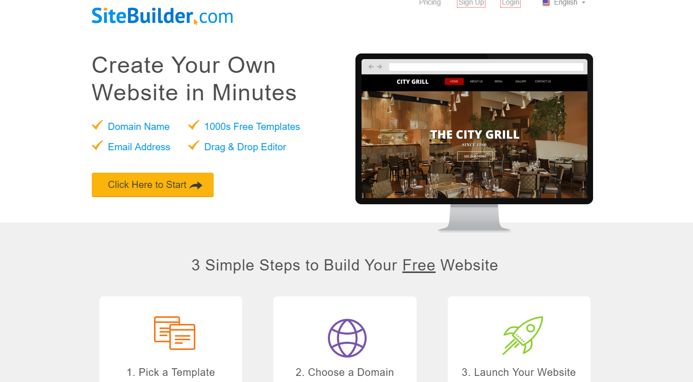 site builder - website building platform
