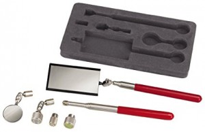 telescopic mirror and magnet set