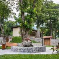 town-park-with-benches-fireplace