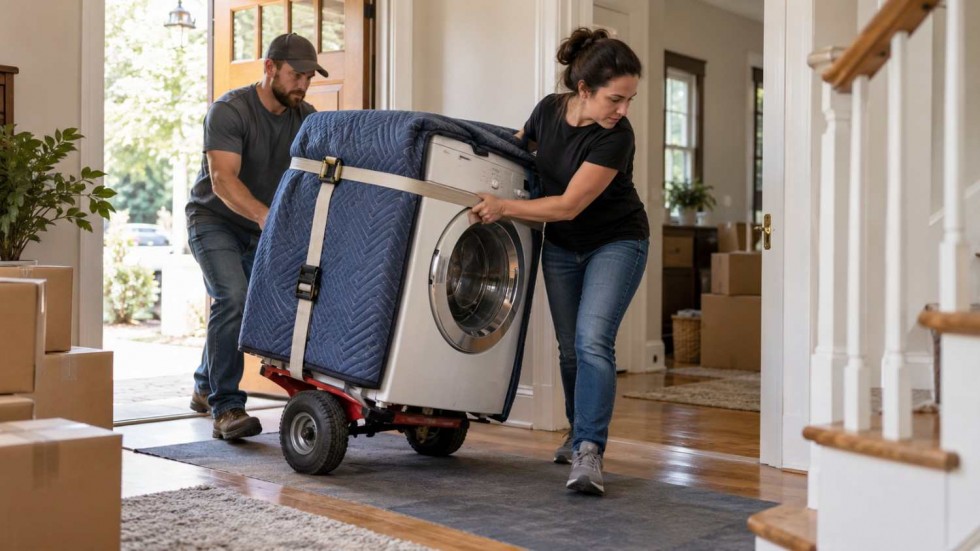 moving washer and dryer