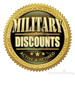 Logo Military discount 