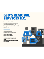 Logo Geo's Removal Services llc