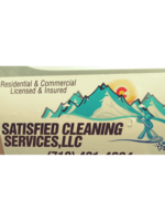 Logo Satisfied cleaning services LLC.