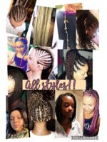 Logo Lady B’s Hair Wrap & braid Design