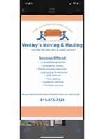 Logo Wesley’s Moving and Hauling