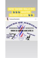 Logo House of Design Barbershop and Salon