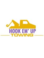 Logo Hook Em' Up Towing