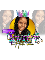 Logo Crowned with Royalty Hair Salon