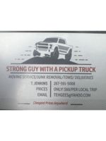 Logo Strong Guy With A Pickup Truck