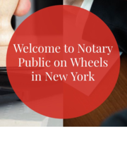 Logo Notary On Wheels