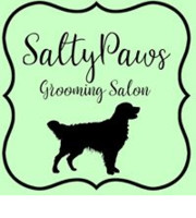 Logo Salty Paws Grooming Salon