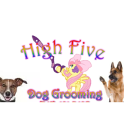 Logo High Five Dog Grooming