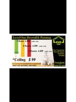 Logo Level on drywall & painting