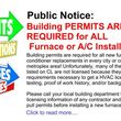 Photo #1: **PERMITS REQUIRED for New Furnaces or Air Conditioner Installation