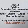 Photo #2: GRADING, SEALCOATING, ASPHALT PAVING AND CONCRETE