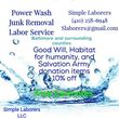 Photo #1: Simple laborers junk removal, power washing, and labor service.