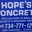 Photo #1: HOPES CONCRETE small jobs