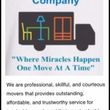 Photo #1: MIRACLES MOVING COMPANY