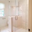Photo #13: Custom glass and mirror: shower door, Glass backsplash , glass wall