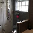 Photo #1: FRAMELESS SHOWER DOOR . GLASS AND MIRROR WORK. SHELVING AND TABLE TOPS