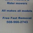 Photo #1: Junk Lawn Tractors and rider mowers removed, Free service ma mass