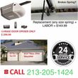 Photo #2: Garage door service and repair! Springs openers cables and more! 24/7