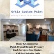 Photo #1: Ortiz Custom Paint. Dry wall repair,pressure wash, free quotes!!!