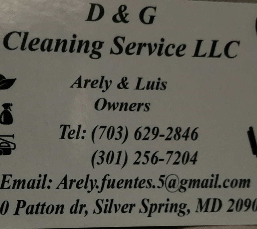 D&G Cleaning Services Llc 1 Review & 4 Photos (301) 2567204